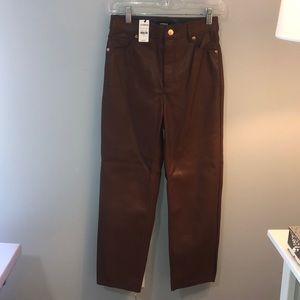Brown Leather Pants